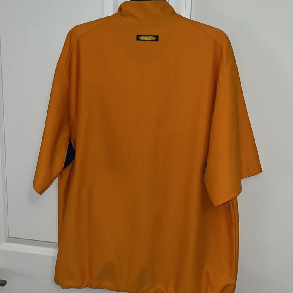 Greg Norman Orange Arrowhead waterproof SS golf jacket M Littleton Colorado CO